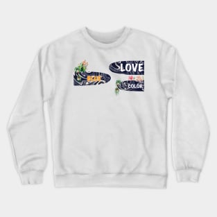 Love Flower Geometric Blue Colorful #42 Crewneck Sweatshirt